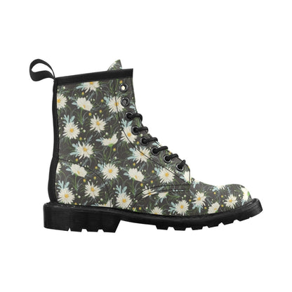 Daisy Pattern Print Design DS08 Women's Boots