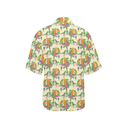 Conures Pattern Print Design 02 Women's Hawaiian Shirt