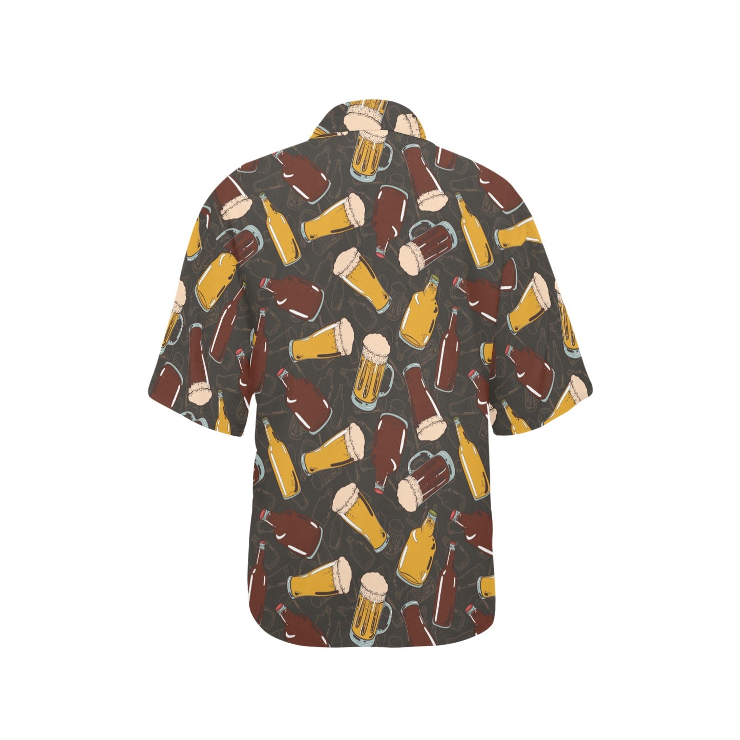 Beer Pattern Print Design 03 Women's Hawaiian Shirt