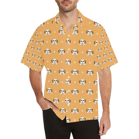 Shih Tzu Print Design LKS303 Men's Hawaiian Shirt