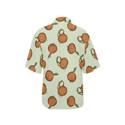 Onion Pattern Print Design A05 Women's Hawaiian Shirt