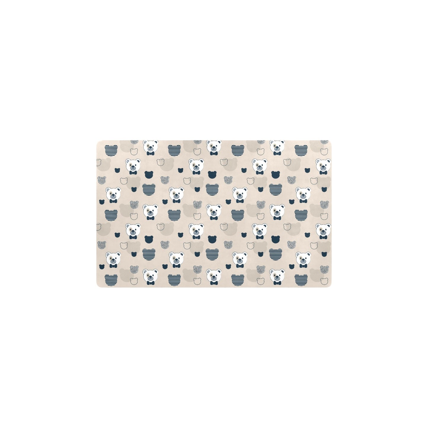 Bear Pattern Print Design 05 Kitchen Mat