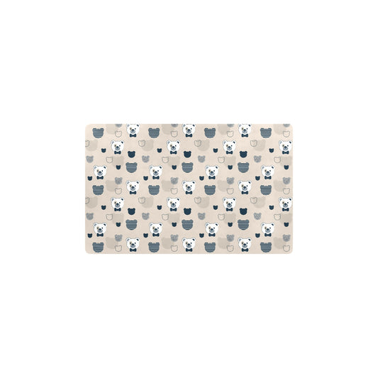 Bear Pattern Print Design 05 Kitchen Mat
