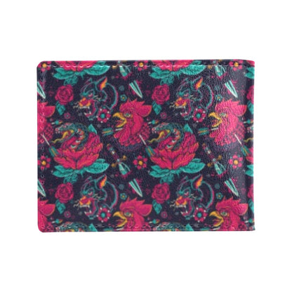 Old School Tattoo Print Men's ID Card Wallet