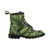 Green Neon Tropical Palm Leaves Women's Boots