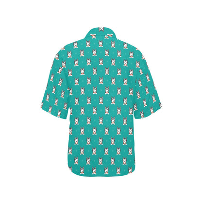 Siberian Huskies Print Design LKS304 Women's Hawaiian Shirt