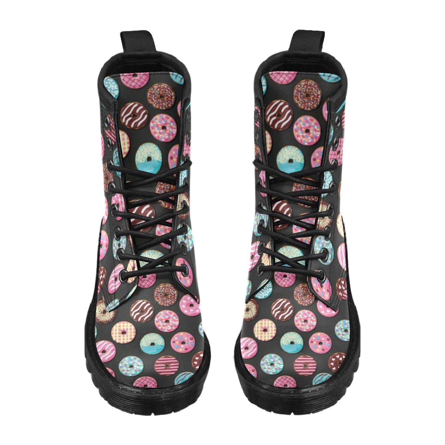 Donut Pattern Print Design DN02 Women's Boots