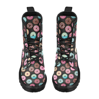 Donut Pattern Print Design DN02 Women's Boots