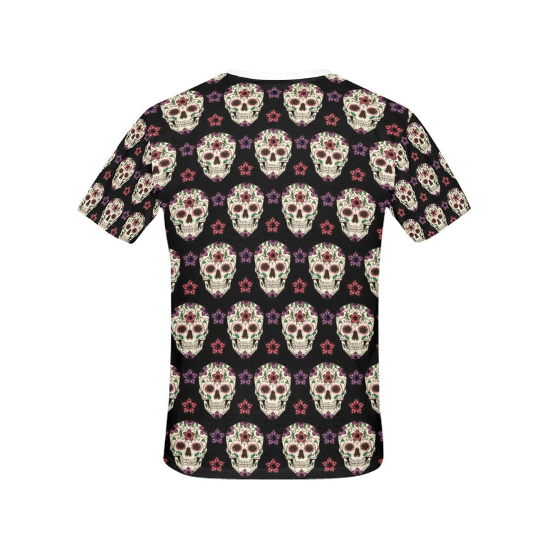 Sugar Skull Print Design LKS304 Women's  T-shirt