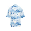 Mountain Pattern Print Design 03 Women's Hawaiian Shirt