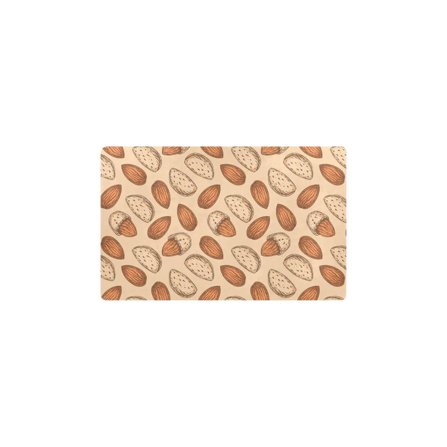 Almond Pattern Print Design 04 Kitchen Mat