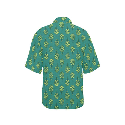 Artichoke Pattern Print Design 04 Women's Hawaiian Shirt