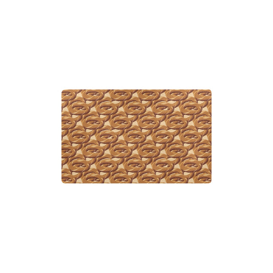 Bagel Pattern Print Design 02 Kitchen Mat