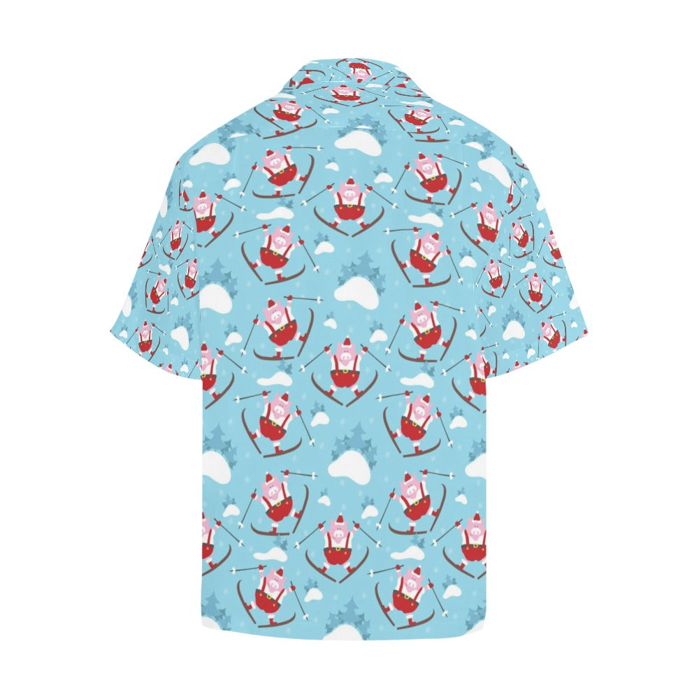 Ski Print Design LKS309 Men's Hawaiian Shirt