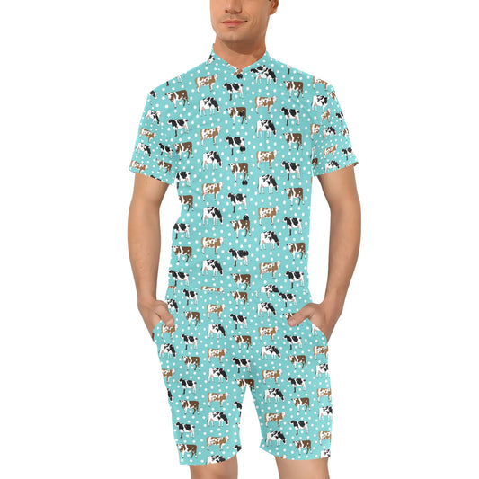 Cattle Print Design LKS405 Men's Romper
