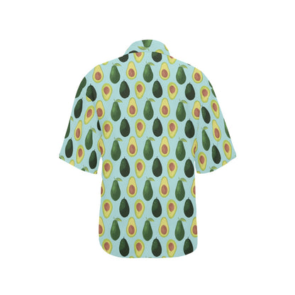 Avocado Pattern Print Design 04 Women's Hawaiian Shirt