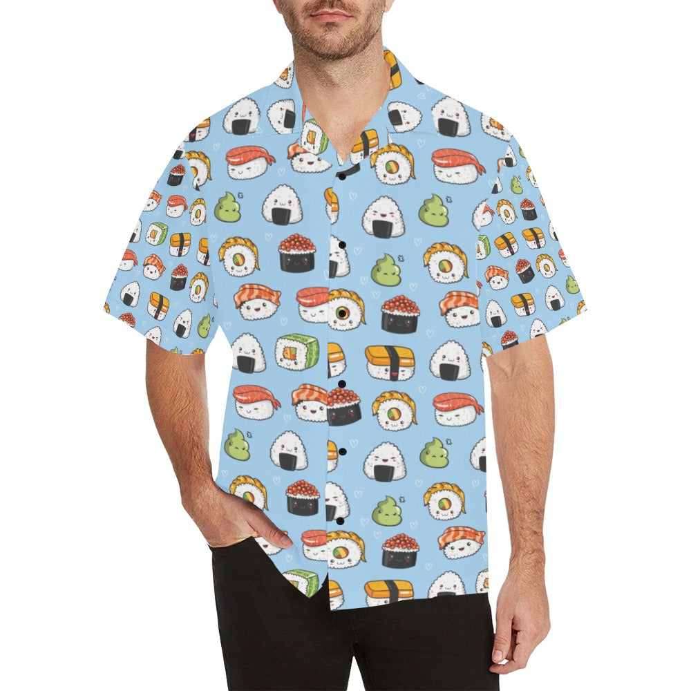 Sushi Print Design LKS303 Men's Hawaiian Shirt