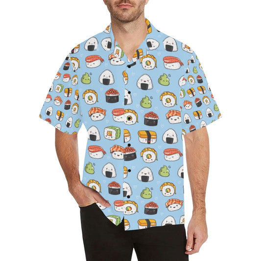 Sushi Print Design LKS303 Men's Hawaiian Shirt