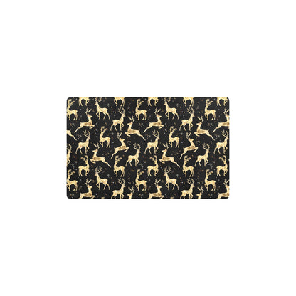 Deer Gold Pattern Kitchen Mat