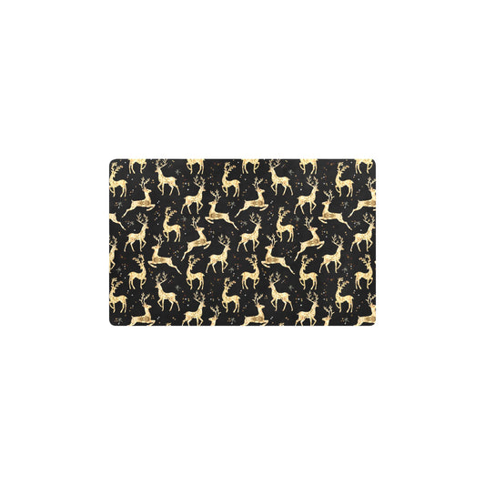 Deer Gold Pattern Kitchen Mat