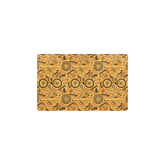 Mountain bike Pattern Print Design 03 Kitchen Mat