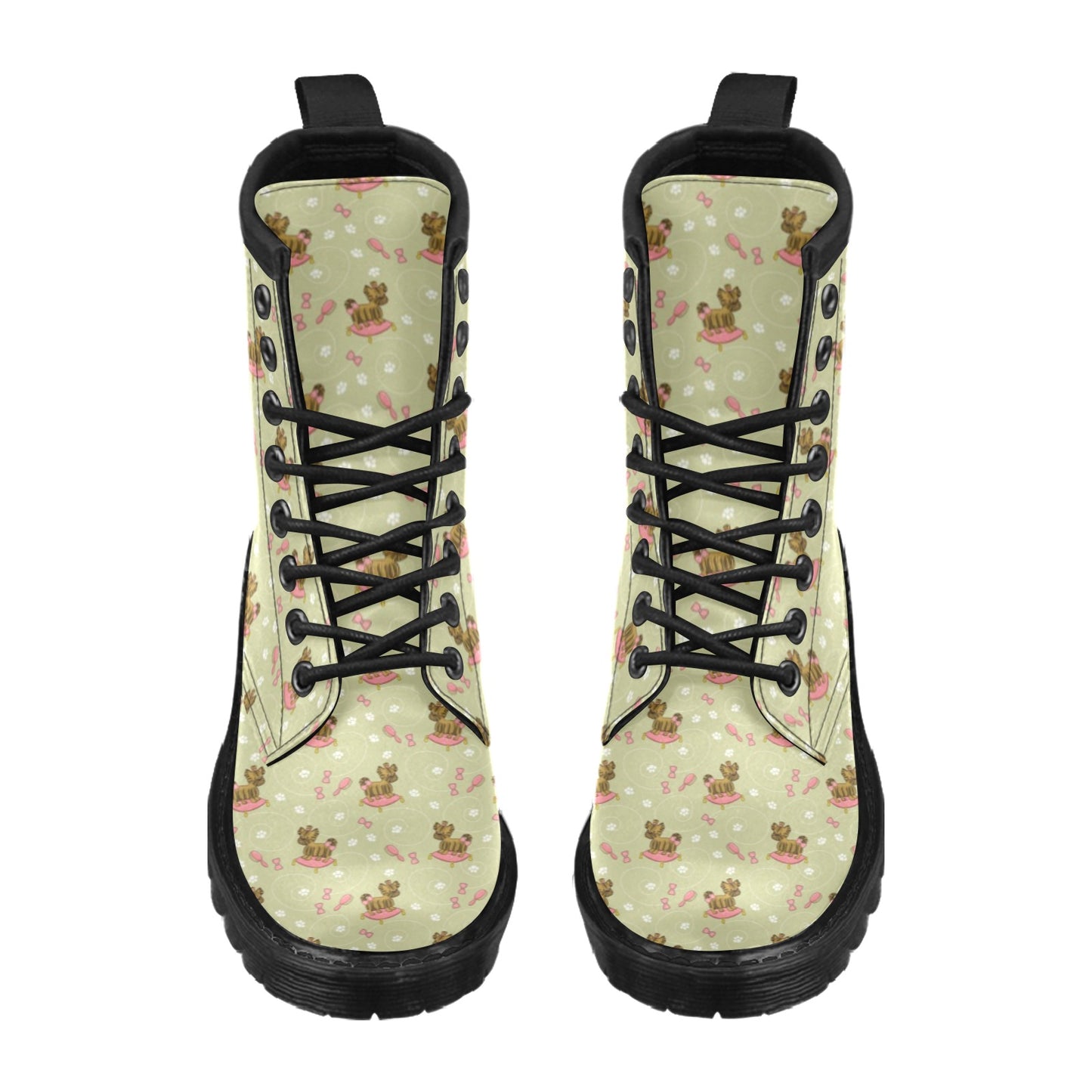 Yorkshire Cute Terriers Print Design LKS301 Women's Boots