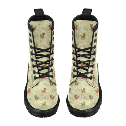 Yorkshire Cute Terriers Print Design LKS301 Women's Boots