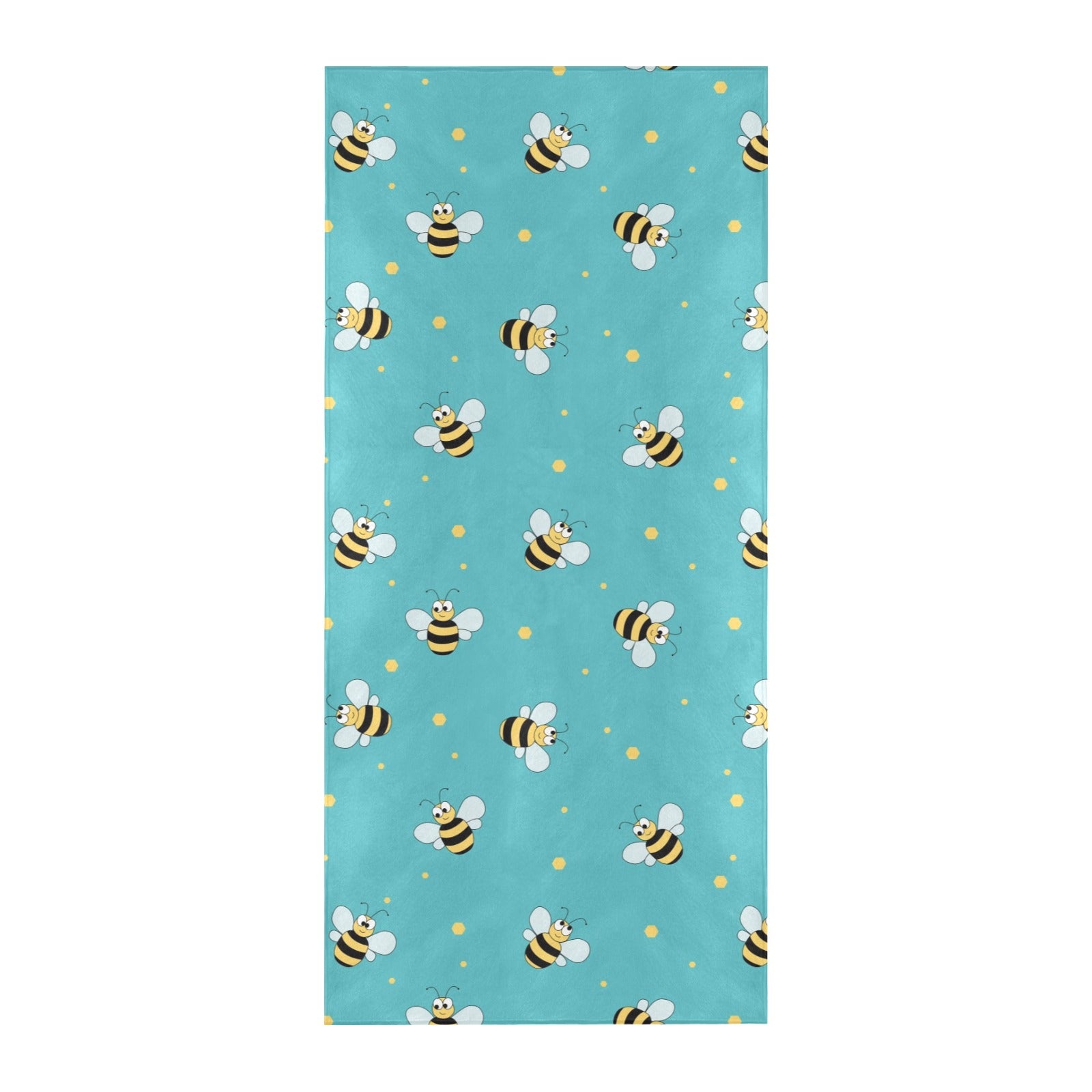 Bee With Dot Print Design LKS309 Beach Towel 32" x 71"