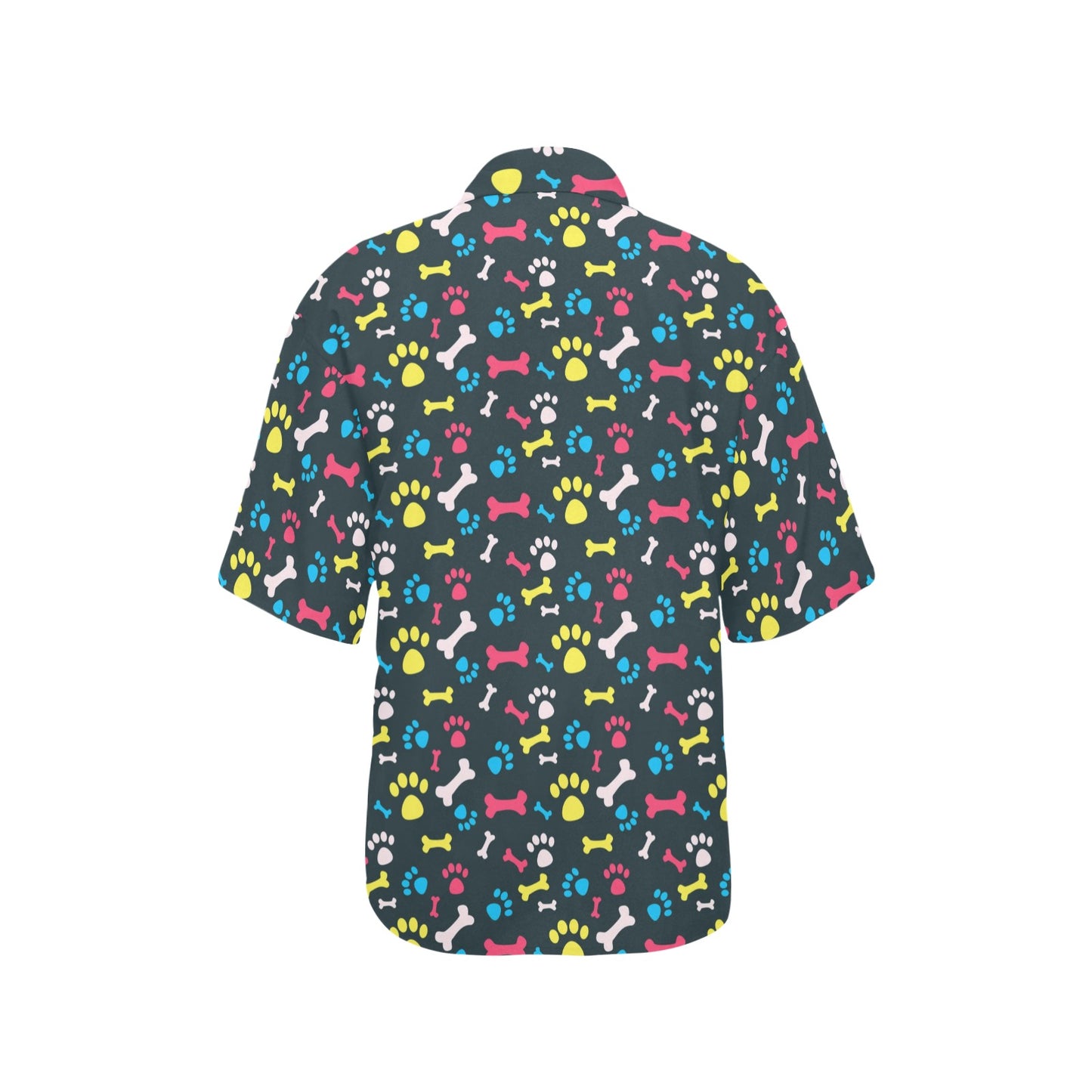 Paw Design Print Women's Hawaiian Shirt