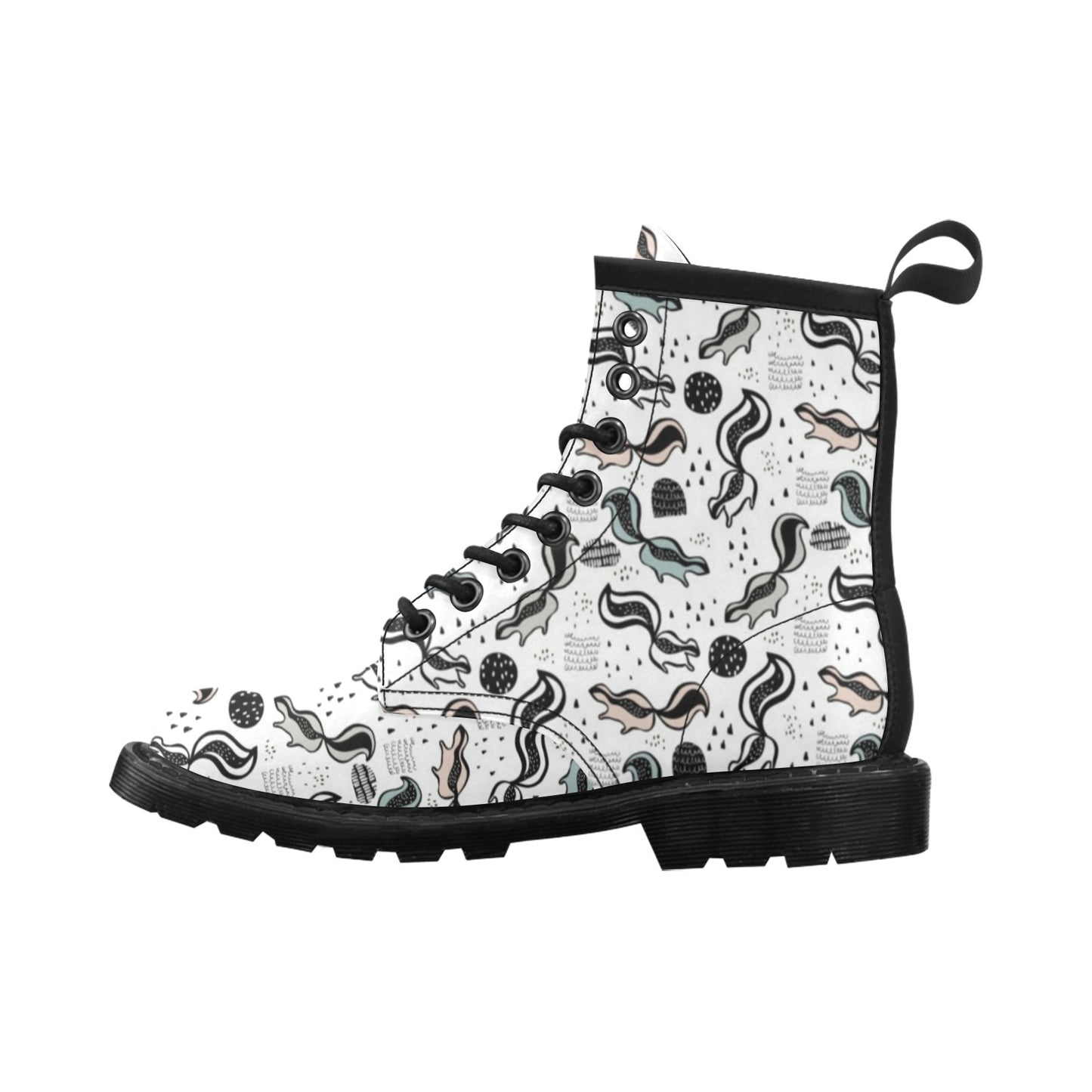 Skunk Print Design LKS303 Women's Boots