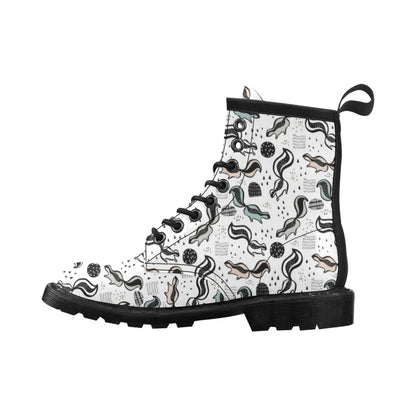 Skunk Print Design LKS303 Women's Boots
