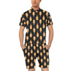 Buddha Head Gold Print Men's Romper