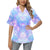 Galaxy Stardust Pastel Color Print Women's Hawaiian Shirt