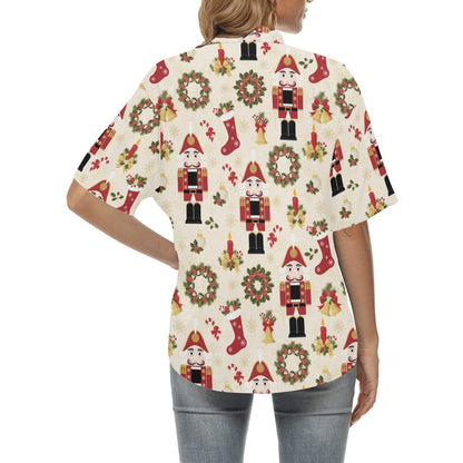 Nutcracker Pattern Print Design A01 Women's Hawaiian Shirt
