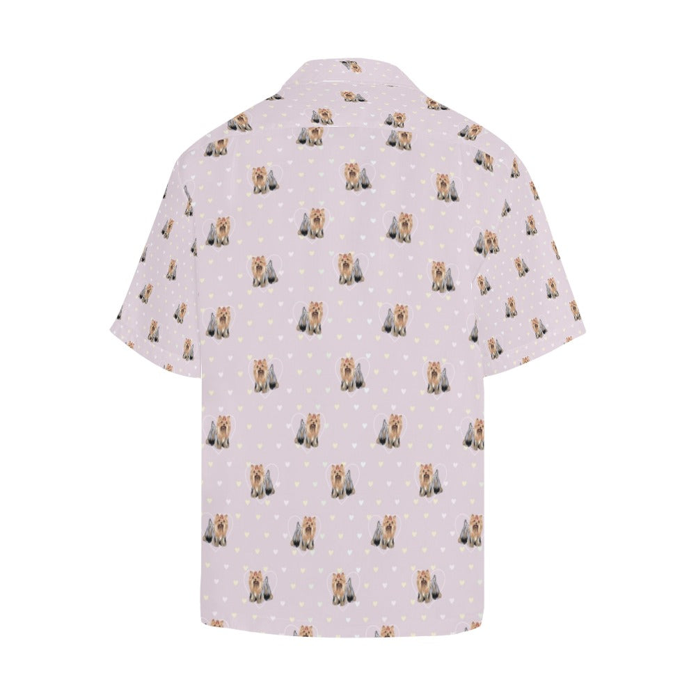 Yorkshire Terriers Print Design LKS302 Men's Hawaiian Shirt