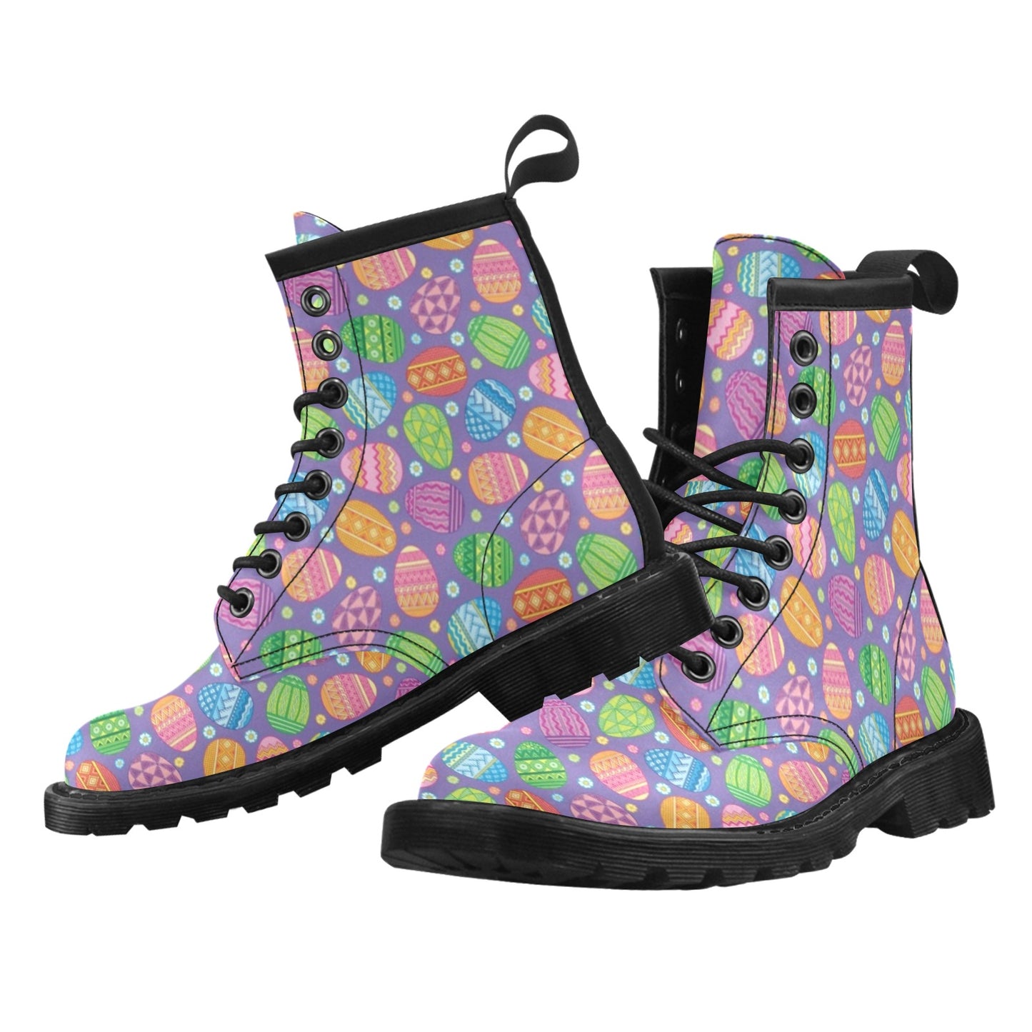 Easter Eggs Pattern Print Design RB010 Women's Boots