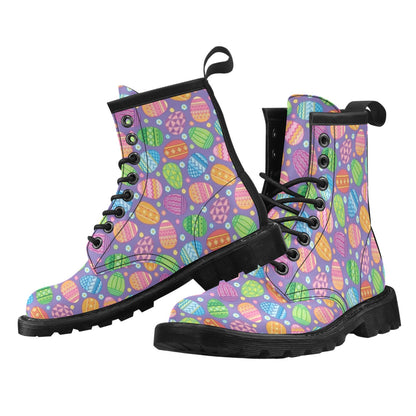 Easter Eggs Pattern Print Design RB010 Women's Boots