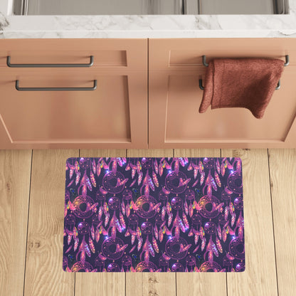 Dream catcher neon Kitchen Mat