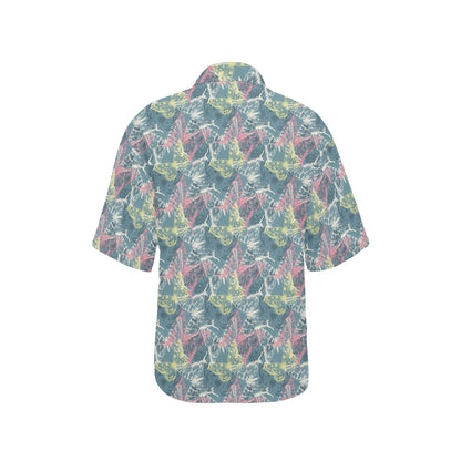 Butterfly Pattern Print Design 01 Women's Hawaiian Shirt