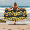 Sunflower Print Design LKS306 Beach Towel 32" x 71"