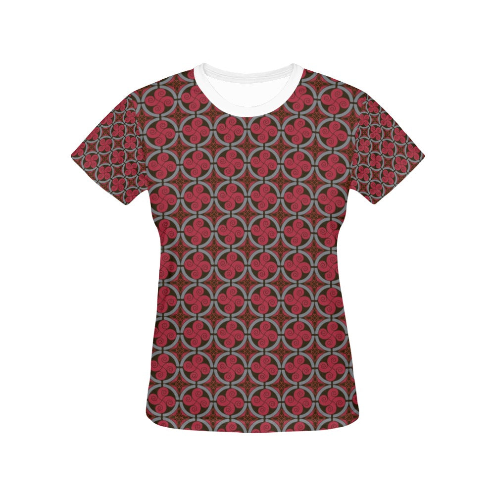 Vikings Print Design LKS301 Women's  T-shirt