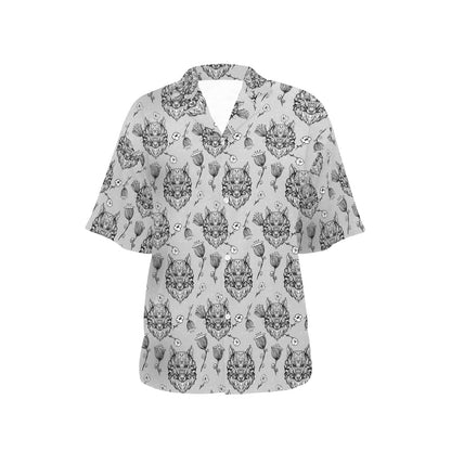 Tribal Pattern Print Design LKS306 Women's Hawaiian Shirt