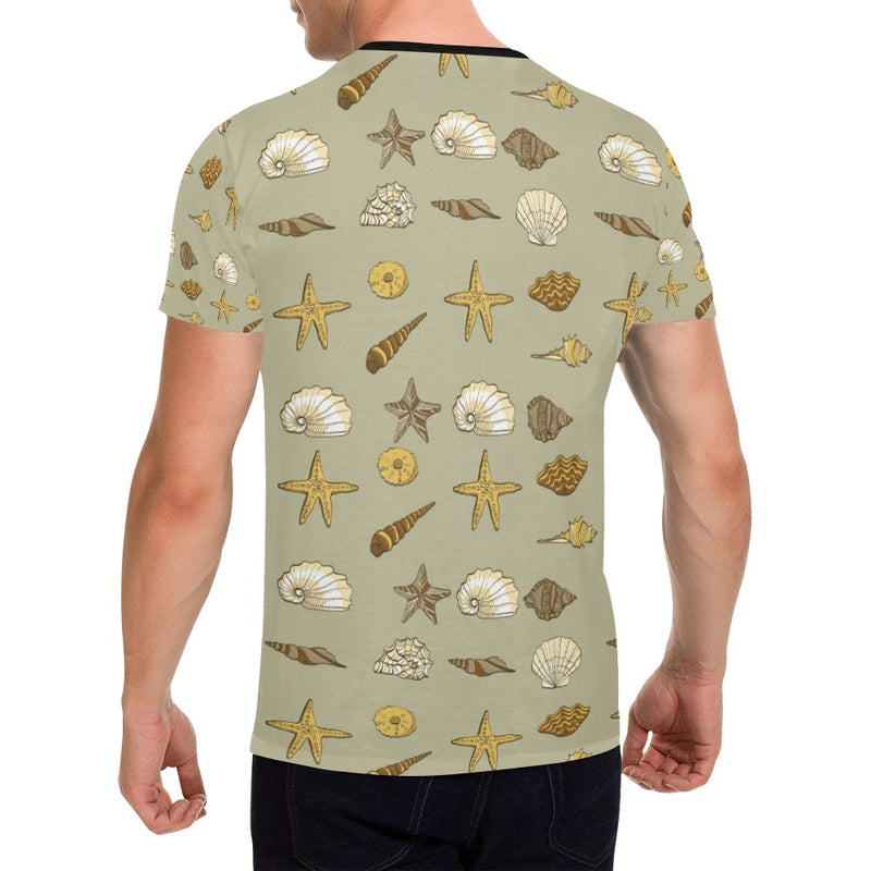 Seashell Beach Print Design LKS303 Men's All Over Print T-shirt