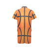 Basketball Texture Print Pattern Men's Romper