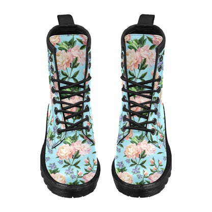 Peony Pattern Print Design PE02 Women's Boots