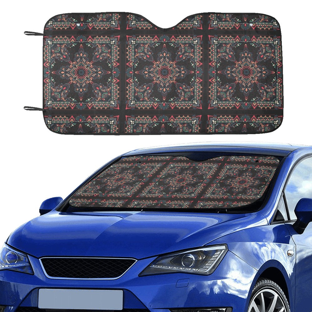 Bandana Print Design LKS307 Car front Windshield Sun Shade