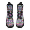 Aztec Pink Geometric Print Pattern Women's Boots