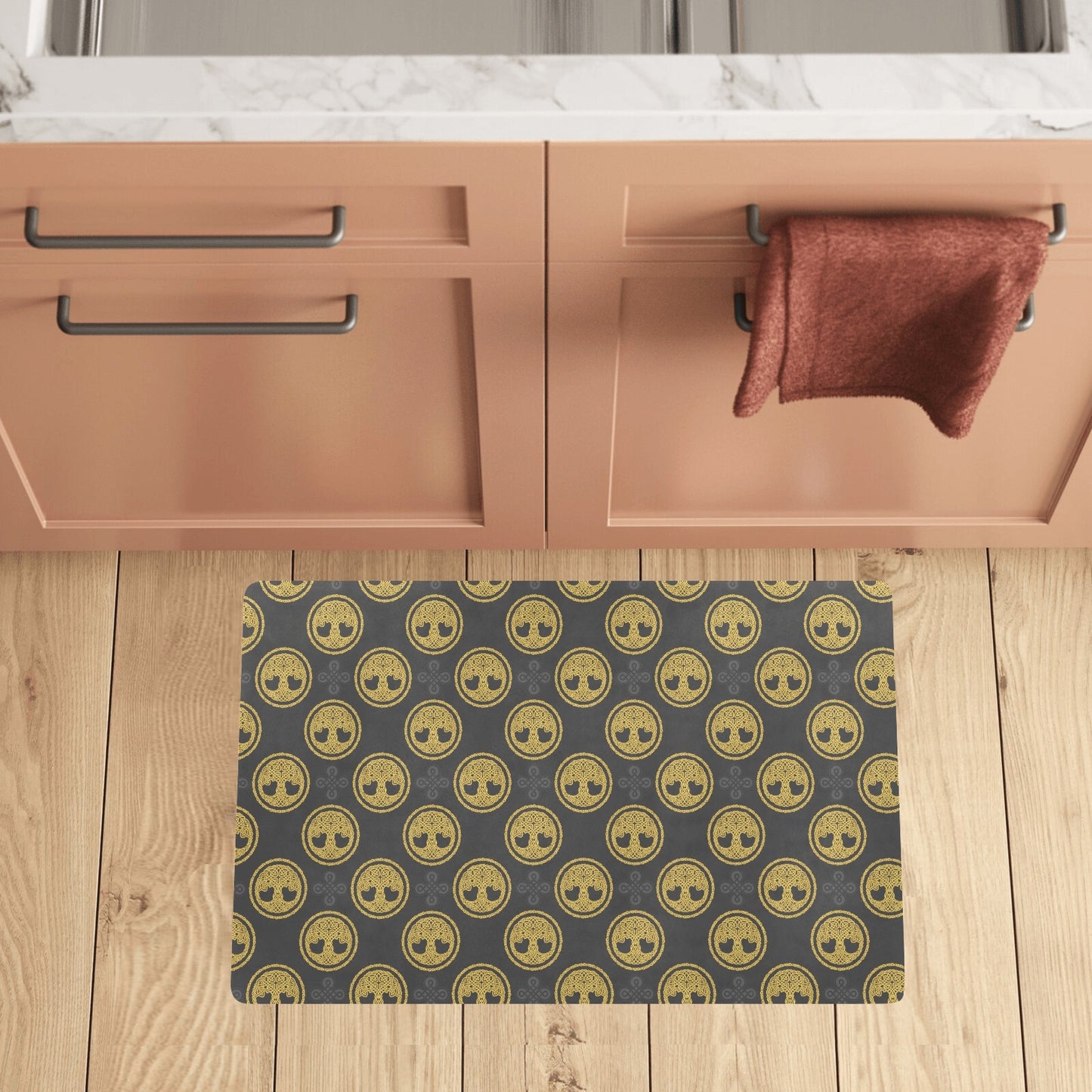 Celtic Tree of Life Design Kitchen Mat
