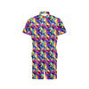 90s Colorful Pattern Print Design 1 Men's Romper
