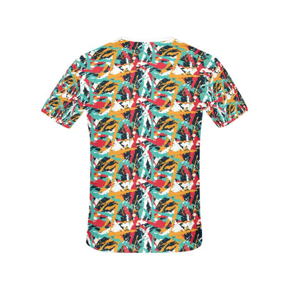 Splatter Print Design LKS304 Women's  T-shirt